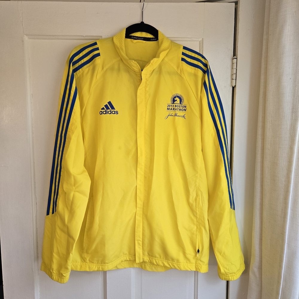 Adidas Boston Marathon Yellow Windbreaker